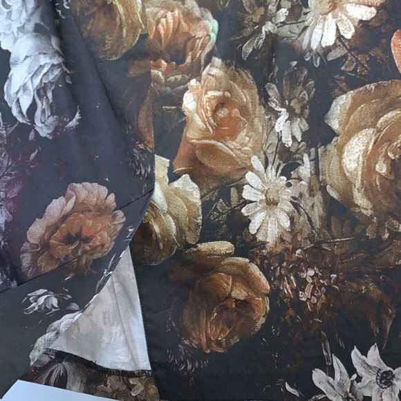 🌻 Vintage Floral ASOS Petite MIDI Dress Size 6 NWOT - Picture 6 of 9